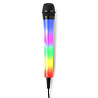 Microfone Karaoke c/ Iluminação LED RGB (KMD55B) Preto - FENTON 1
