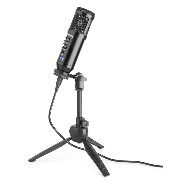 Microfone Condensador USB de Estúdio c/ Eco (CM320B) Preto - VONYX 1