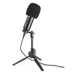 Microfone Condensador USB de Estúdio c/ Eco (CM320B) Preto - VONYX
