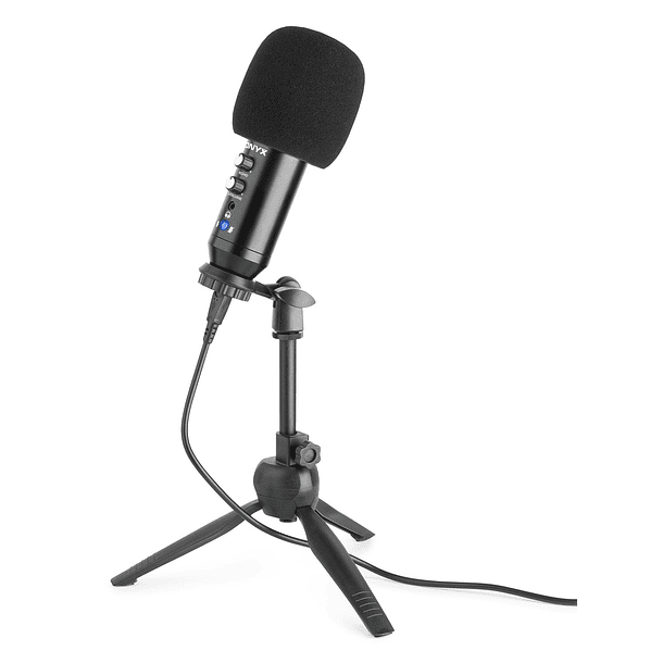 Microfone Condensador USB de Estúdio c/ Eco (CM320B) Preto - VONYX 2