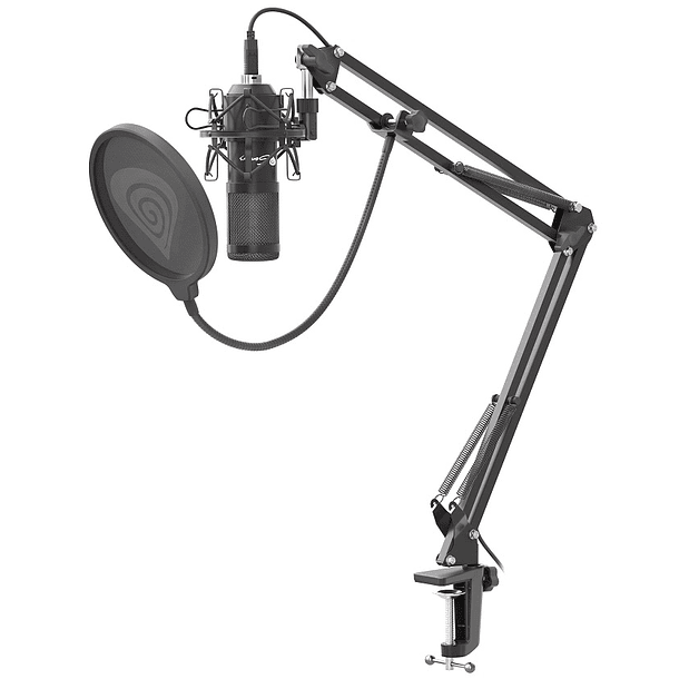Microfone Condensador USB de Estúdio c/ Eco e Suporte Dobrável (CMS320B) Preto - VONYX 3