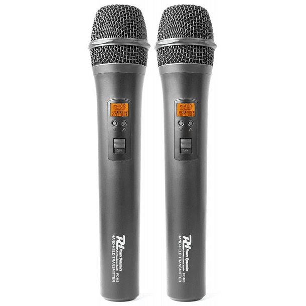 Central 2 Microfones Mão Profissionais UHF 8 Canais s/ Fios (PD782) - Power Dynamics 4