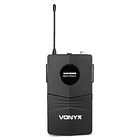 Central 2 Microfones UHF 2 Canais s/ Fios (Mão e Cabeça) WM82C - VONYX 3