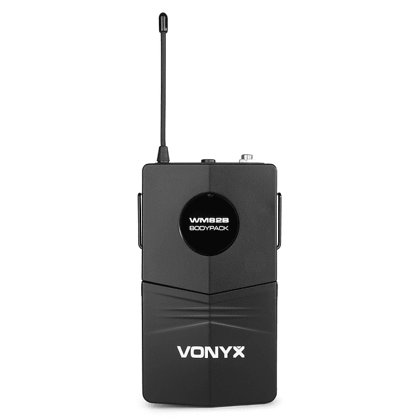 Central 2 Microfones UHF 2 Canais s/ Fios (Mão e Cabeça) WM82C - VONYX 3