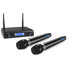 Central 2 Microfones Mão UHF 16 Canais s/ Fios (WM62) - VONYX 2