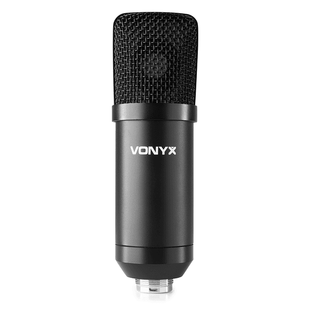 Microfone Condensador USB de Estúdio c/ Suporte Dobrável (CMS300S) Titânio - VONYX 3