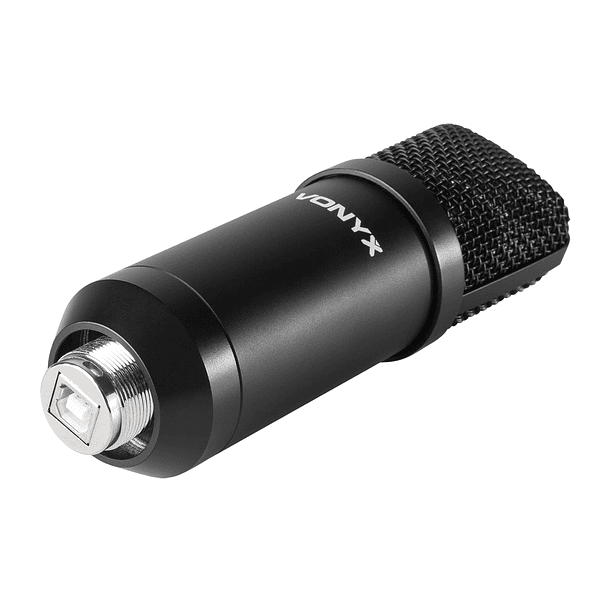 Microfone Condensador USB de Estúdio c/ Suporte Dobrável (CMS300B) Preto - VONYX 3