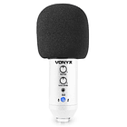 Microfone Condensador USB de Estúdio c/ Eco (CM320W) Branco - VONYX 4