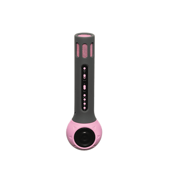 Microfone Bluetooth4.1 c/ Coluna 3W AUX (Rosa) - DENVER 1