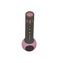 Microfone Bluetooth4.1 c/ Coluna 3W AUX (Rosa) - DENVER