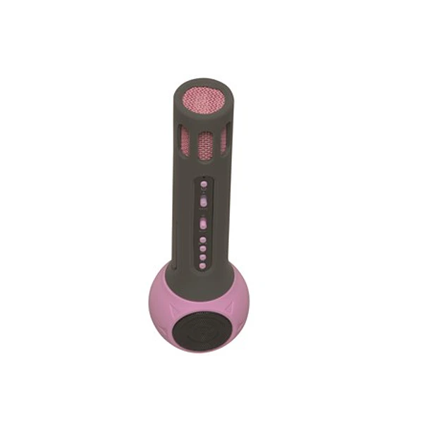 Microfone Bluetooth4.1 c/ Coluna 3W AUX (Rosa) - DENVER 2