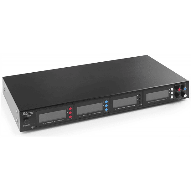 Central 4x Microfones Cabeça/Lapela UHF 50 Canais s/ Fios (PD504B) - Power Dynamics 2