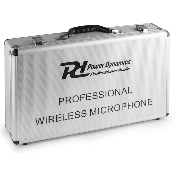 Central 4x Microfones Cabeça/Lapela UHF 50 Canais s/ Fios (PD504B) - Power Dynamics 4