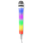 Microfone Karaoke c/ Iluminação LED RGB (KMD55W) Branco - FENTON 1