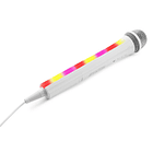 Microfone Karaoke c/ Iluminação LED RGB (KMD55W) Branco - FENTON 4