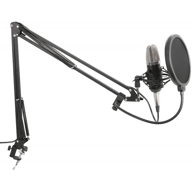 Pack Estúdio (Microfone Condensador + Suporte + Escudo Anti-Vento) - VONYX 1