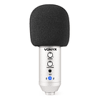 Microfone Condensador USB de Estúdio c/ Eco e Suporte Dobrável (CMS320S) Titânio - VONYX 4