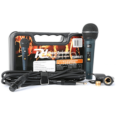 Microfone Dinamico c/ Mala e Acessórios (PDM661) - Power Dynamics