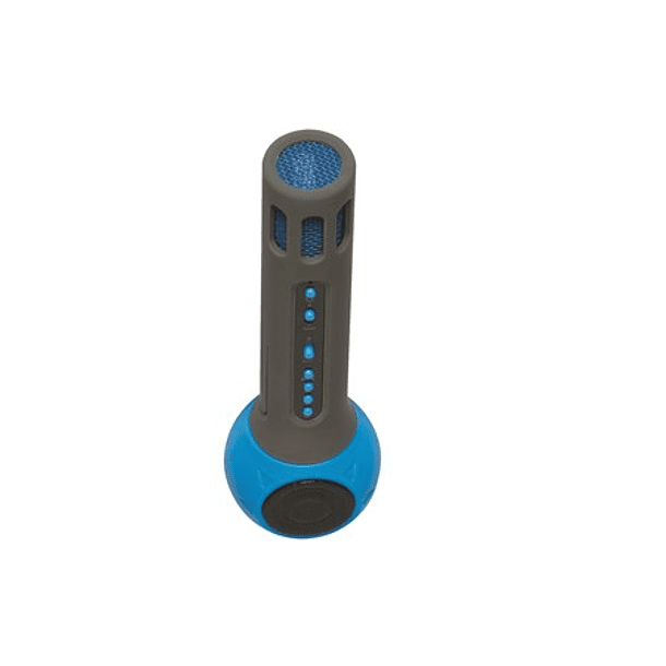 Microfone Bluetooth4.1 c/ Coluna 3W AUX (Azul) - DENVER 2