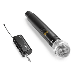 Microfone Mão UHF 2 Canais s/ Fios (WM55) - VONYX