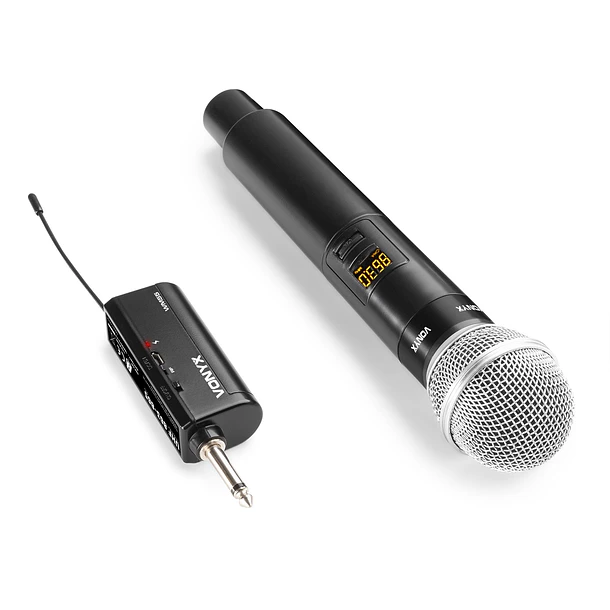 Microfone Mão UHF 2 Canais s/ Fios (WM55) - VONYX 2