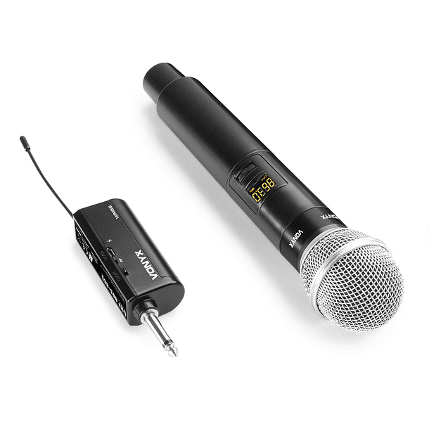 Microfone Mão UHF 2 Canais s/ Fios (WM55) - VONYX 2