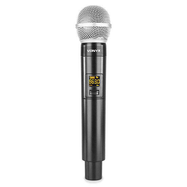 Microfone Mão UHF 2 Canais s/ Fios (WM55) - VONYX 3