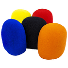 Pack 5x Esponjas Coloridas p/ Microfone - HQ POWER 1
