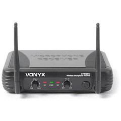 Central 2 Microfones VHF 2 Canais s/ Fios (Mão e Cabeça) STWM712C - VONYX