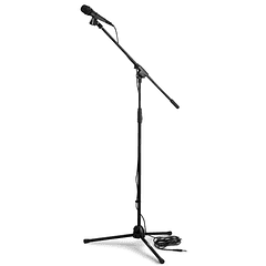 Pack Microfone c/ Cabo 5 mts, Tripé, Suporte e Bolsa Transporte - VONYX