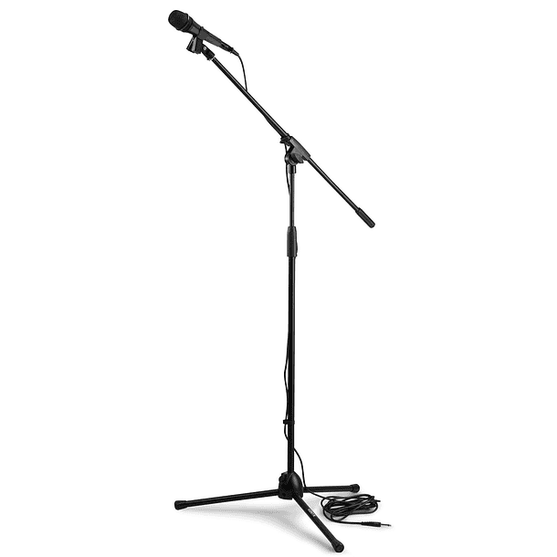 Pack Microfone c/ Cabo 5 mts, Tripé, Suporte e Bolsa Transporte - VONYX 1