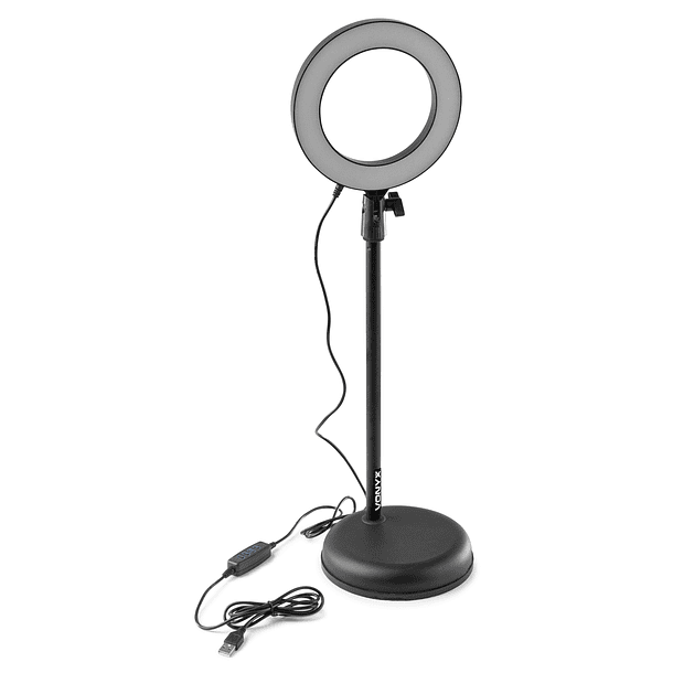 Suporte de Mesa p/ Microfone + 3 Smartphones c/ Luz LED 3 Modos (RL20) - VONYX 2