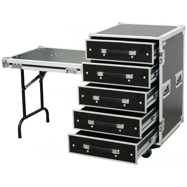 Rack Metálica c/ 5 Gavetas + Mesa (PD-FA6) - Power Dynamics 1