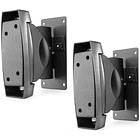 Pack 2x Suportes de Parede Reforçados Preto p/ Colunas (HTS30) - AUDIZIO 1