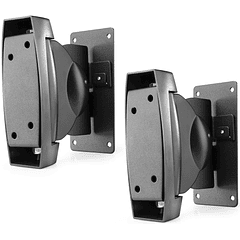 Pack 2x Suportes de Parede Reforçados Preto p/ Colunas (HTS30) - AUDIZIO