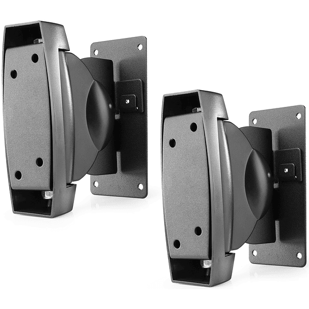 Pack 2x Suportes de Parede Reforçados Preto p/ Colunas (HTS30) - AUDIZIO 1