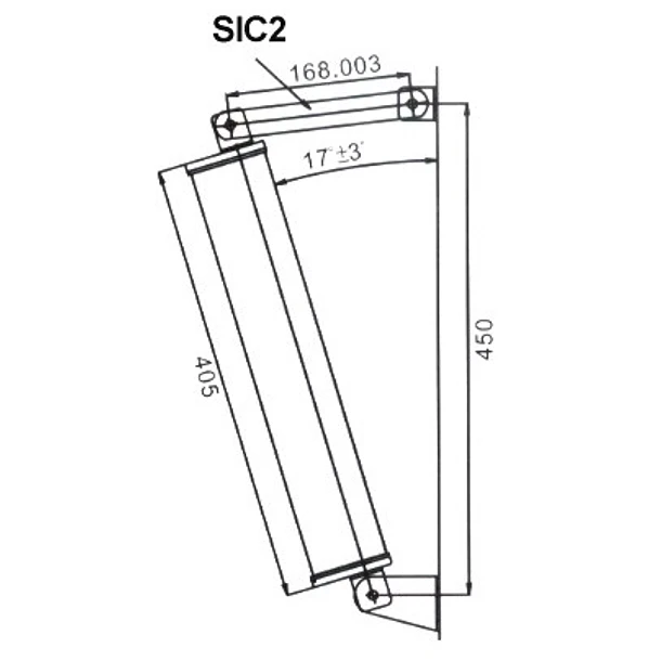 Suporte Inclinação p/ Colunas Instalação (Ref: COL24W e FCS-200C) - TECHNYSOUND 1