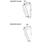 Suporte Inclinação p/ Colunas Instalação (Ref: COL24W e FCS-200C) - TECHNYSOUND 2