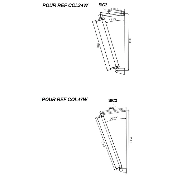 Suporte Inclinação p/ Colunas Instalação (Ref: COL24W e FCS-200C) - TECHNYSOUND 2