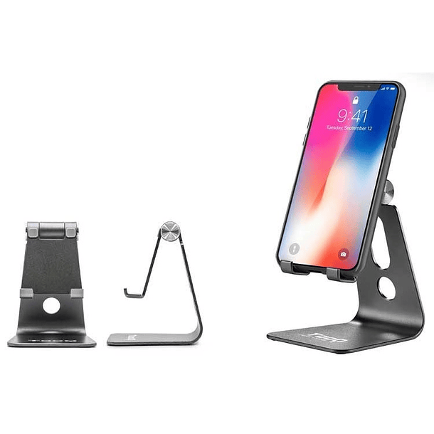 Suporte de Mesa p/ Smartphone (Cinzento) - TooQ 1