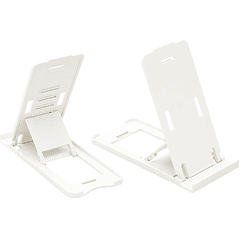 Suporte Universal de Telemóvel Ajustável (131 x 60 mm) - Branco