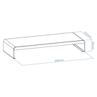 Suporte de Mesa p/ Monitor c/ Divisória (Preto) - NAPOFIX 3