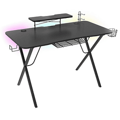 Mesa Gaming Holm 300 RGB (Preto) - GENESIS