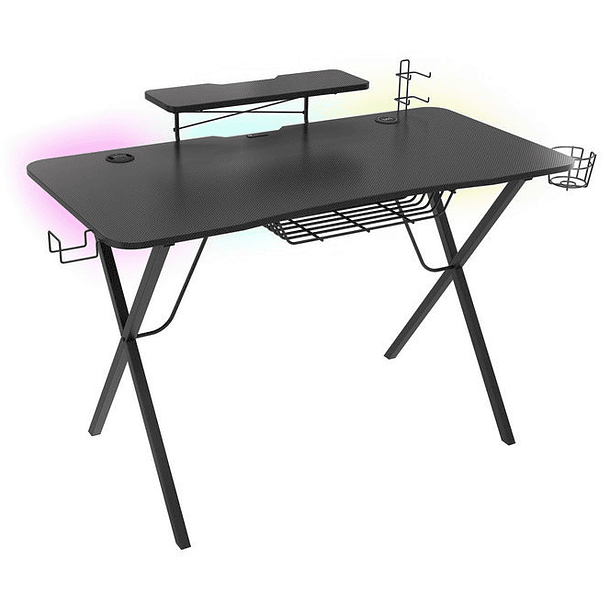 Mesa Gaming Holm 300 RGB (Preto) - GENESIS 1
