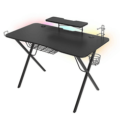 Mesa Gaming Holm 300 RGB (Preto) - GENESIS