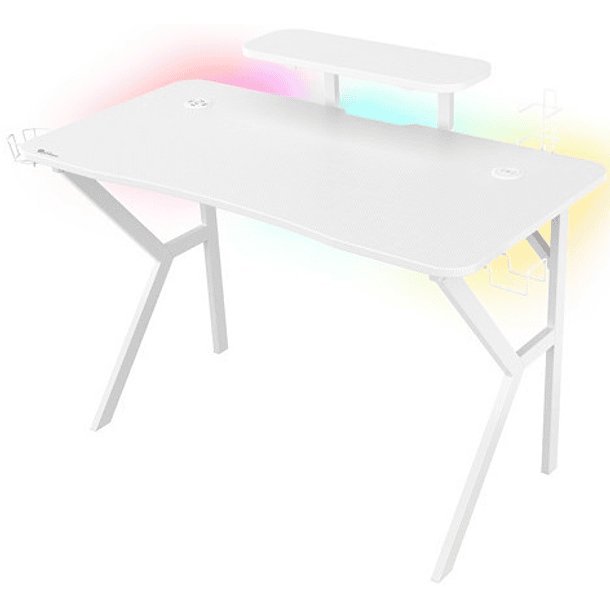Mesa Gaming Holm 320 RGB (Branco) - GENESIS 1
