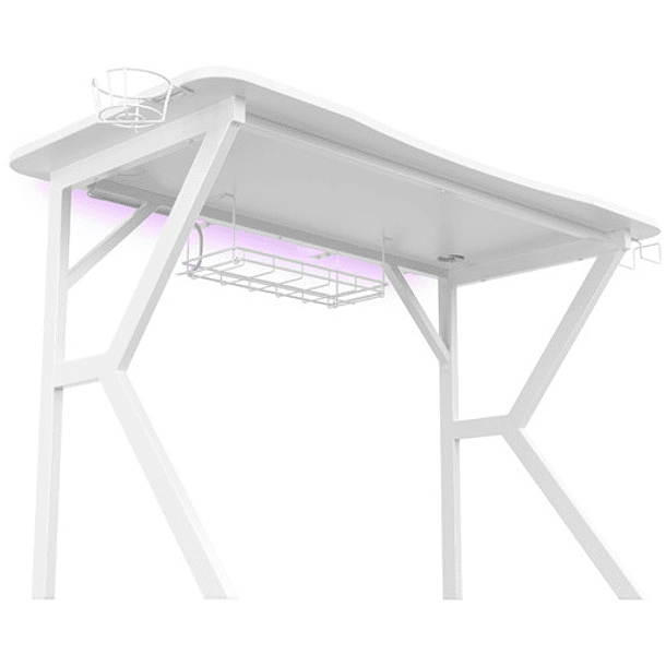 Mesa Gaming Holm 320 RGB (Branco) - GENESIS 2