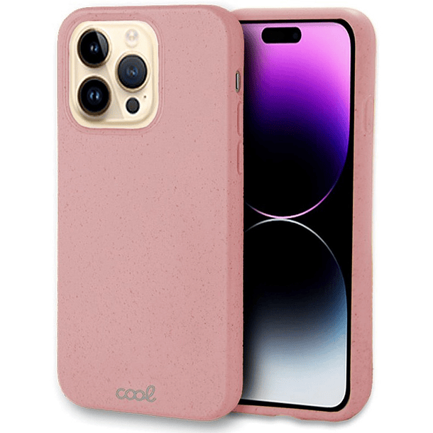 Capa Eco Biodegradável p/ iPhone 14 Pro Max (Rosa) - COOL 1