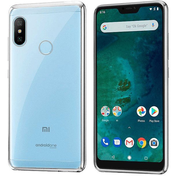 Capa Xiaomi Mi A2 Lite / 6 Pro Metallic Edge (Prateado) - COOL 