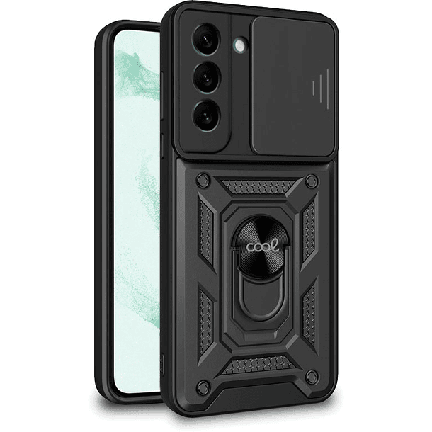 Capa p/ Samsung S906 Galaxy S22 Plus c/ Anel (Preto) - COOL 1